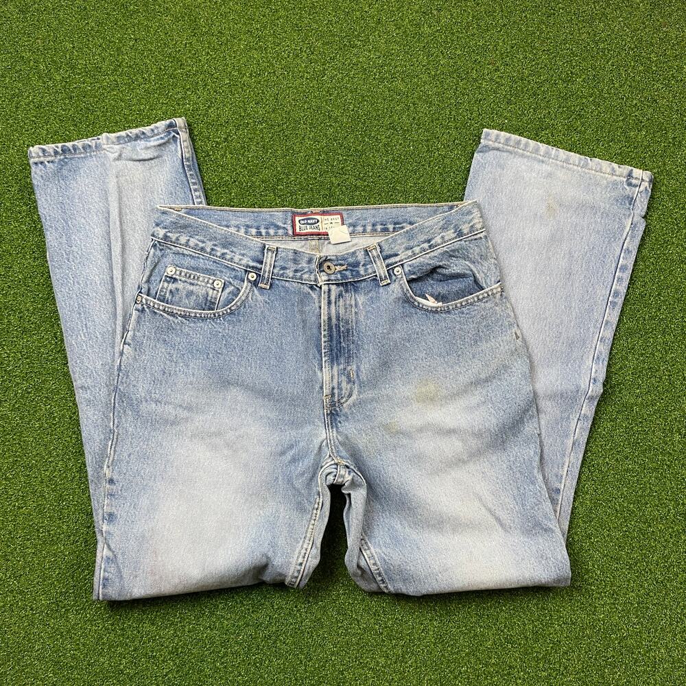 Vintage Old Navy Light Wash Denim Straight Jeans Sz 10Reg